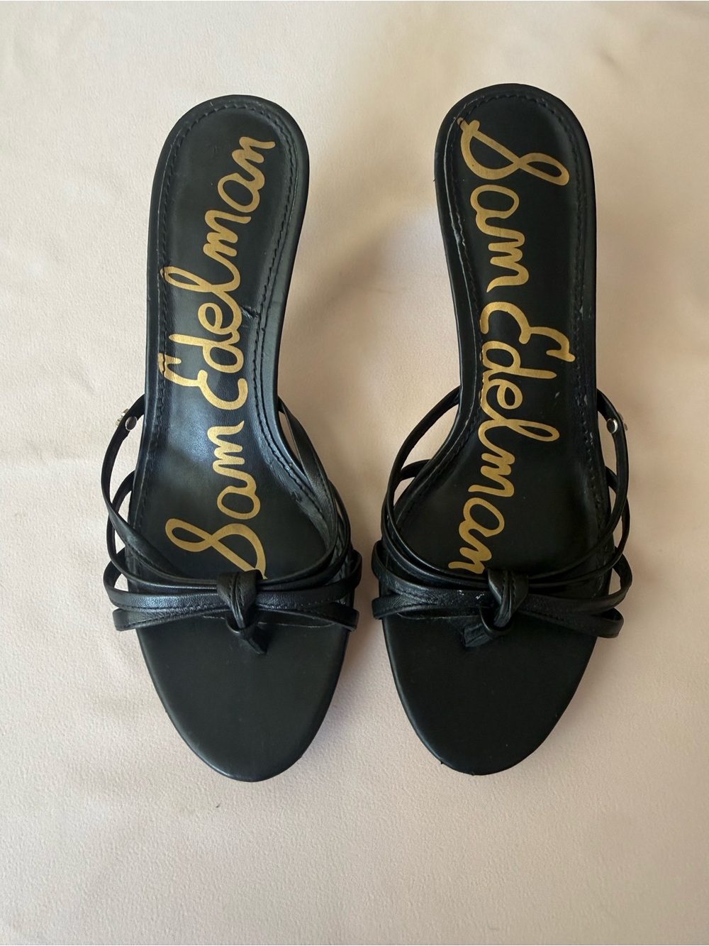 Sam Edelman Heeled Summer Sandal Black Size 7